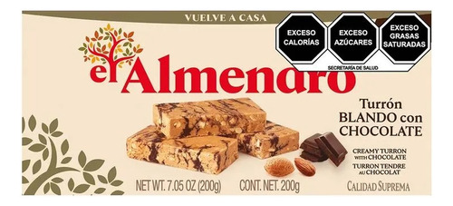 El Almendro Turrón Blando Con Chocolate 200 Gr