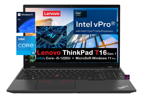 Lenovo Thinkpad T16 Core I5-1235u 40gb 512gb 16-full Hd W11 (Reacondicionado)
