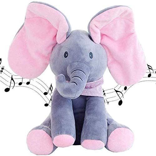 Elefante De Apego Hermoso Musical Peek A Boo Infantil