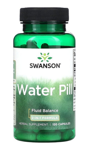 Swanson Water Pill Diurético 2-in-1 Formula 120 Cáp