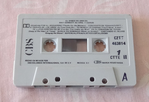 Ray Conniff El Disco De Oro Tape Cassette 1990 Cbs Mexico