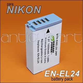 A64 Bateria Recargable En-el24 Nikon 1 J5 Dl18-50 Dl24-85