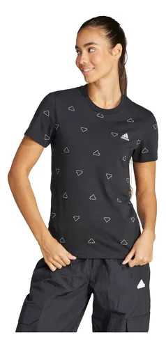 Camiseta Essentials Monogram Ajustada Estampada Is4076 Adida