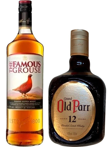 Whisky The Famous Grouse + Whisky Old Parr De Luxe 750ml