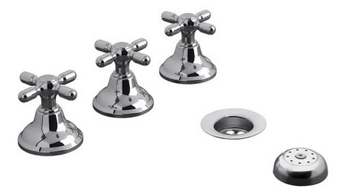 Imagen 1 de 9 de Griferia De Baño Fv Newport Plus 295/b2p Bidet Cromado