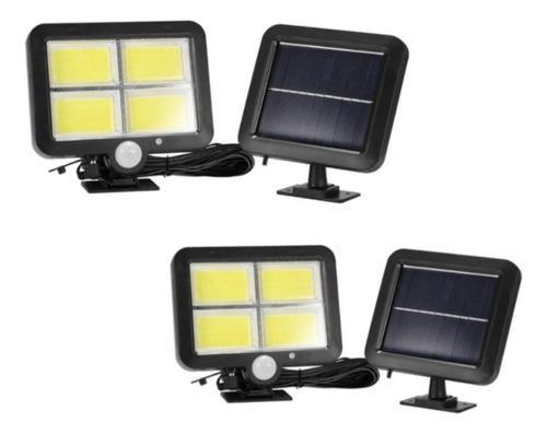 X2 Foco Solar Led Fijo+ Sensor 20 Watt 