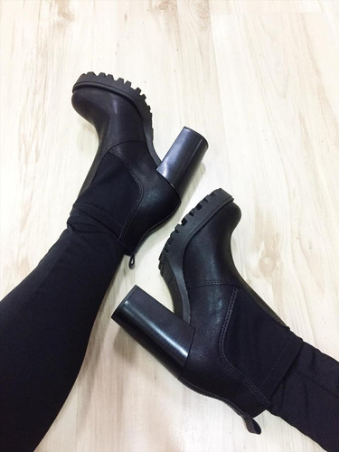 Bota Chelsea Moleca Tratorada Feminina Cano Curto Elastico | Mercado Livre
