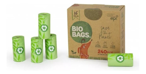 240 Bolsas Biodegradable Bio Bags  Ecológicas Fecas Perro