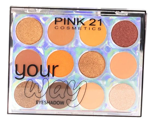 Paleta De Sombras 12 Colores Your Way Pink 21 