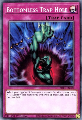 Bottomless Trap Hole (sdbt-en029) Yu-gi-oh!