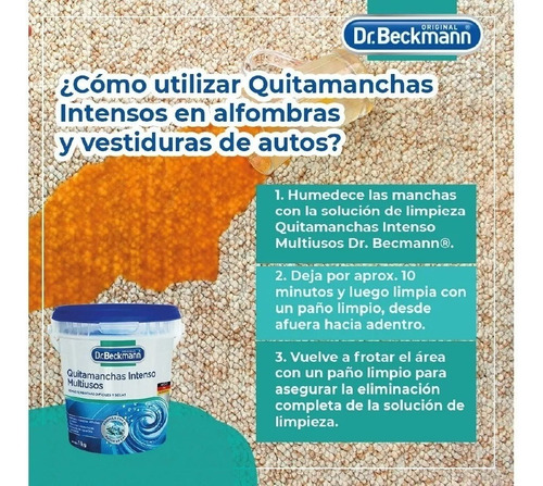 Dr. Beckmann Quitamanchas Intenso Multiusos En Pote - 1kg