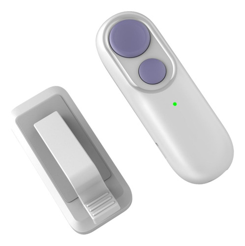 Remote Control Page Turner Com Lanyard Ebook Branco Roxo