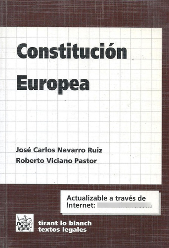 Constitucion Europea Comentada - Navarro Ruiz