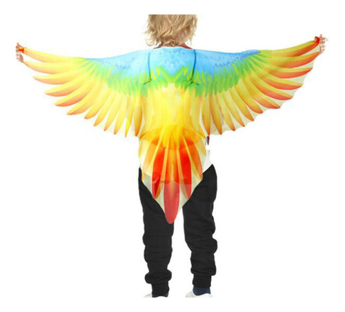 Conjunto De Disfraz De Pájaro For Niños, Capa Con Alas /