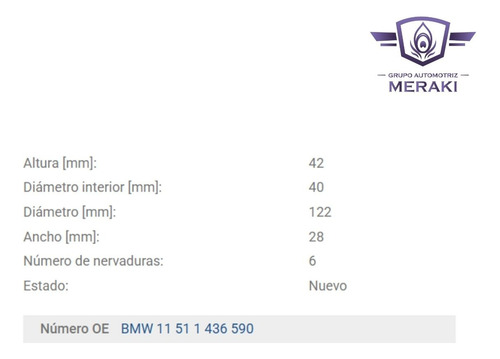 Polea Bomba Agua Bmw 330ci 330i 530i X3 X5 Z3 Z4 3.0l 2002