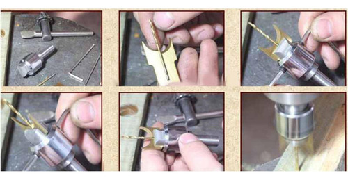 Juego De Brocas De Bolas De Madera Acero 16 Juego