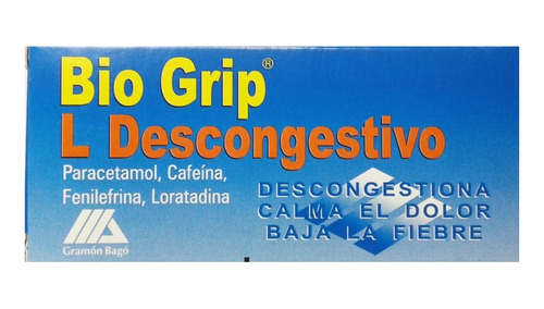 Bio Grip L Descongestivo X 10 Comprimidos