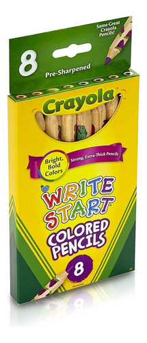 Lapices De Colores Crayola Write Start X8 Unidades