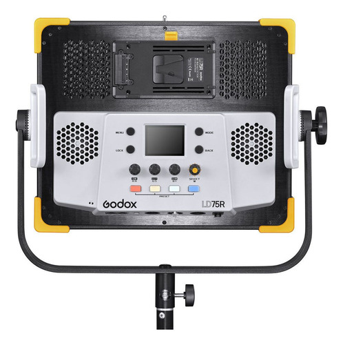 Lámpara Led Godox Ld75r Rgb, Cct Y R-gel Para Vlogging Estructura Gris Oscuro Luz Rgb