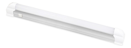 Luminario Led Sanelec 14w Lineal Para Gabinete Luz Fría Color Blanco