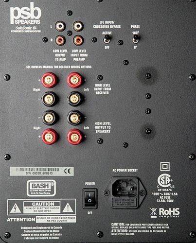 Sub Woofer Psb Subseries 6i (Usado)