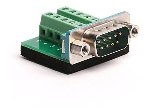 Placa Db9 Breakout Board Db9 Rs232 Serial Macho A Terminal B