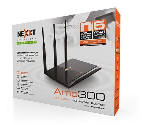 Router Inalámbrico-n De Alta Potencia 300mbps Amp300 Nexxt C