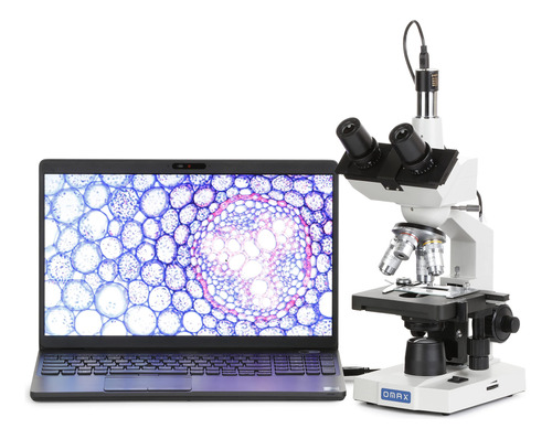 Omax 40x-2500x, Microscopio Led Compuesto De Laboratorio Tri