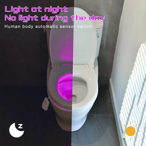 Luz Nocturna Para Inodoro Con Sensor De Movimiento Led