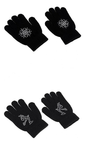 2 Pares De Guantes De Patinaje Sobre Hielo Para Niños,