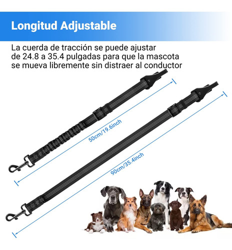 Arnés Para Perros Para Coche, Correa De Tela Para Perros