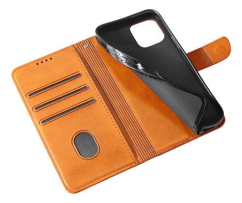 Funda De Piel Tipo Libro Para Vivo S1 Pro/y9s/y15s Con Función Atril Magnética