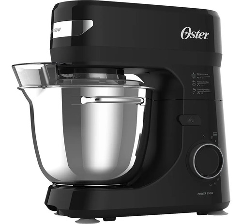 Batedeira Planetária Bowl Inox Iii Obat641 Oster Cor Preto Frequência 1