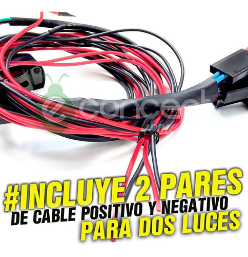 Kit De Instalación Facil 120w Faros Auxiliares Para Moto