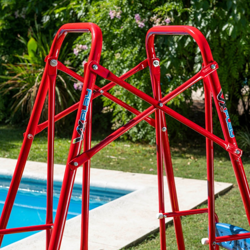 Hamaca Infantil Reforzada Gemelas Doble Asiento Dir Fabrica Color Rojo