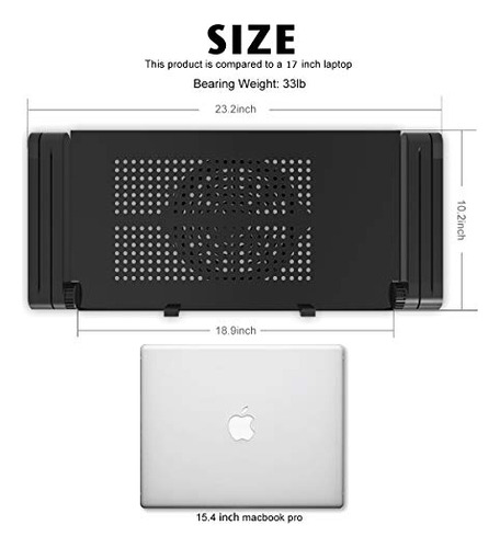 Mesa De Soporte Para Computadora Portátil Extra Ancha Y