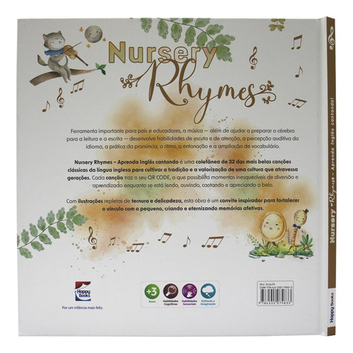 Nursery Rhymes - Aprenda Inglês Cantando, De Editora Happy Books. Editorial Happy Books, Capa Mole Em Português