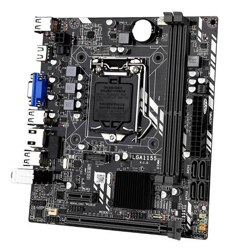 H61m Placa Base 100m Soporte De Tarjeta Lga 1155 Reemplazo