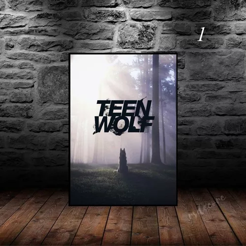 Quadro Decorativo Teen Wolf filme série lobisomem Stilinski Hale McCall beacon  hills lacrosse placa decorativa filme teen wolf em MDF