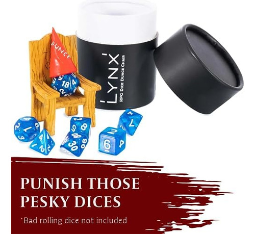 Lynx Dnd Dice Jail - Silla Time Out Y Sombrero De Burro Cast