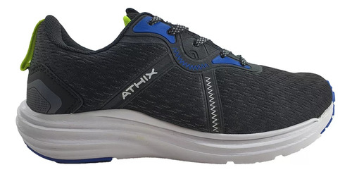 Zapatillas Athix Running Hombre Sparky Negro Azul Livianas