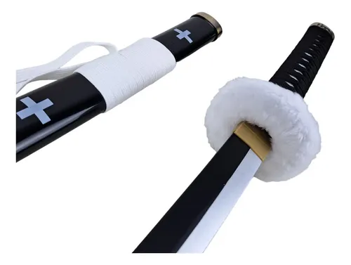 Katana Kikoku Trafalgar Law One Piece Lâmina Bambu Cosplay
