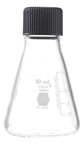 Matraz Erlenmeyer Con Tapa Rosca 50ml Kimax