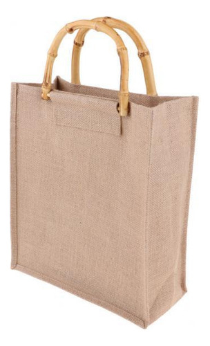 Bolsa De De Jute De 2xvintage Ecológico Con De Bambú