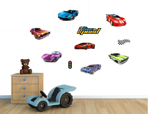 Vinilos Decorativos Infantiles Carros - Kit 10 Figuras