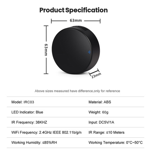 . Control Remoto Tuya Smart Ir Wifi Smart Home Infrarrojo