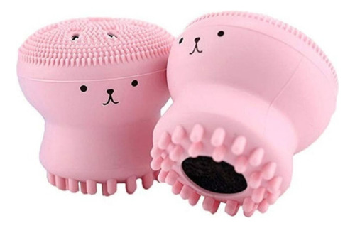 Cepillo Limpiador Exfoliante Facial Forma De Pulpo(3 Piezas)