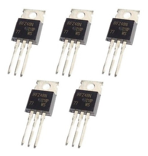 Transistores Irfz48 Power Mosfet De Potencia Nuevos 5 Piezas