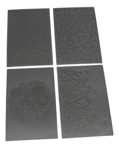 4 Uds. Hojas De Textura De Arcilla Esteras De Textura