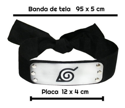 Imagen 9 de 9 de Cosplay Naruto Banda Placa Hoja Máscara Kakashi Kunai Guante